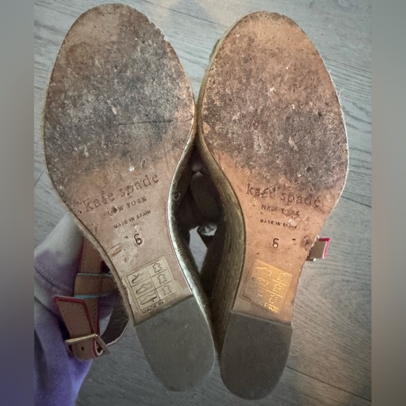 Kate Spade multi color wedge sandals size 6 - Picture 9 of 9